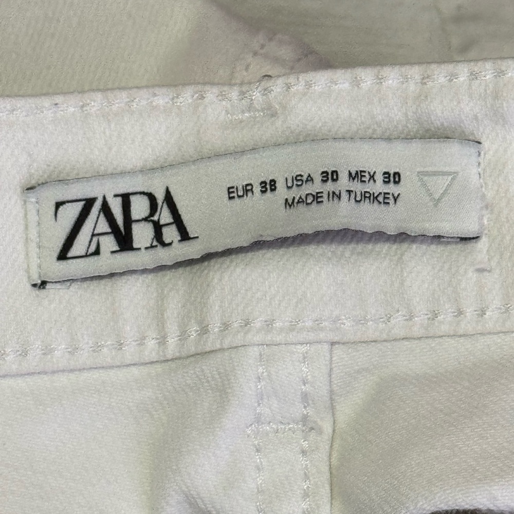 Zara | White Twisted Seam Cargo Pants | Women’s Size 30 | EUC - Picture 5 of 7